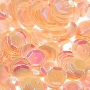 Pailletten Rosa, Creme irisierend gewölbt 8 mm, 17g, basteln, nähen Styropor PF7