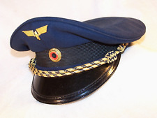 Eisenbahn-Polizei-Schirmmütze von 1984, Gr.56, Lieferant Ludwig Vögele