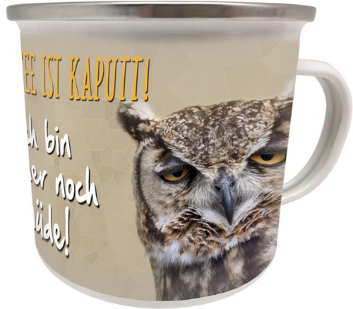 Emaille becher der - emaille,