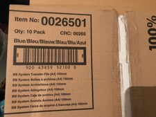 8 Stk. BANKERS BOX SYSTEM Archiv-Schachtel, blau, (B)100 mm Fellowes 0026501