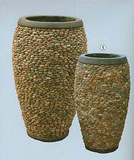 Natursteinkübel Steingefäße Blumentopf Pfanzkübel  Blumenkübel 65 Höhe 2 Wahl