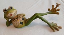 Froschfigur liegend – Dekofigur - Keramik