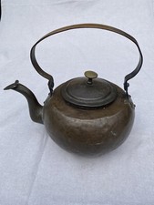 Antik KUPFERKESSEL  geschmiedet  KESSEL für Herdfeuer  Kamin Grill Historisch