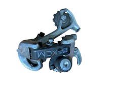 Suntour XCM Accushift 3040 Schaltwerk Vintage Silber Schwarz Maeda Japan Fahrrad