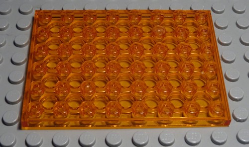 Lego platte 6x8 - 6x8, transparent