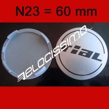 RIAL N23 Nabendeckel Nabenkappen Felgendeckel 60 mm silber 1 Stk