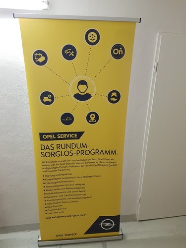 Opel roll banner - roll-up,