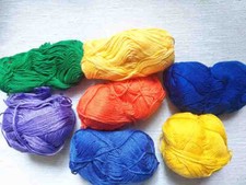 Wolle Carina Gricnasco 7 verschiedene Farben Konvolut  ca. 250g  100% Baumwolle