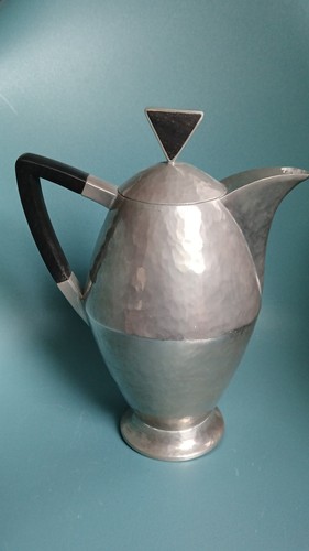 Art deco silberne kanne - silberne,
