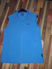 JACK WOLFSKIN WESTE SOFTSHELL HERREN BLAU GR. L