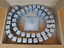 Vertikale Kabelführung Kabelschlach Kabelkette KUBA WINI silber neu OVP