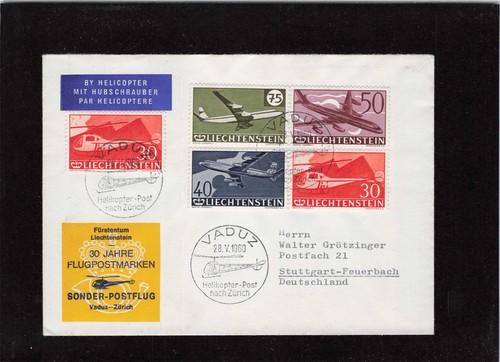 Liechtenstein ersttagsbrief - liechtenstein,