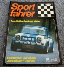 Sportfahrer 12/1974 Oettinger VW Käfer, Rundstrecke, Bergrennen, Slalom, Rallye