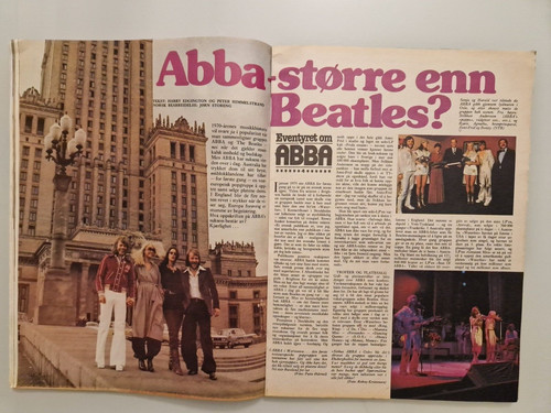 Abba very rare newspaper - abba,