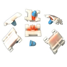 10x Zierleistenklammer Befestigungs Clip mit Tülle für VW Passat B4 | 3A0853575
