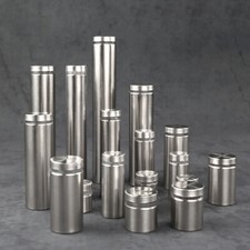 Schilderbefestigung Edelstahl Abstandshalter schraubbar Plexi Glas Alle Größen