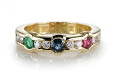 Ring 8 Brillanten ca 0,32 ct