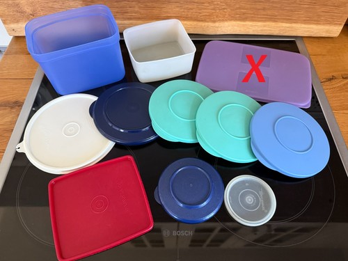 Tupperware lila deckel - tupperware,