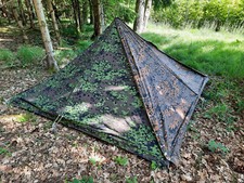 Zeltbahn Eichenlaub Eichentarn Tarn Wehrmacht Eiche Zeltplane Tarnplane Zelt