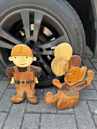 Holzfigur winnie puuh und - puuh,