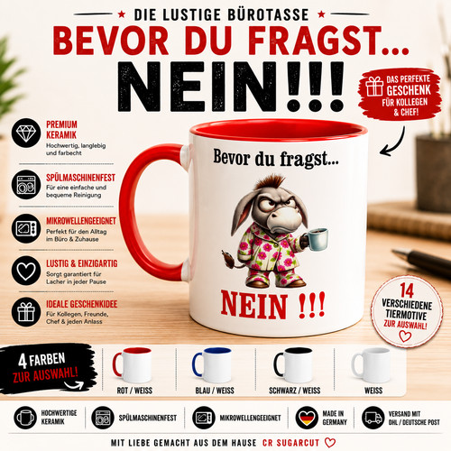 Lustige bürotasse mit - lustige,