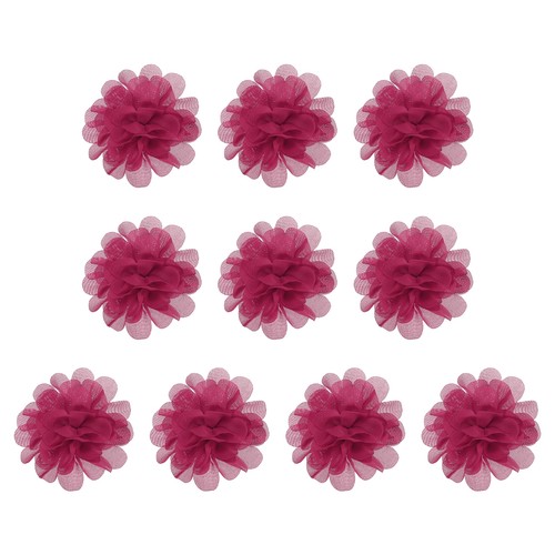 10stk chiffon blumen netz - blumen,