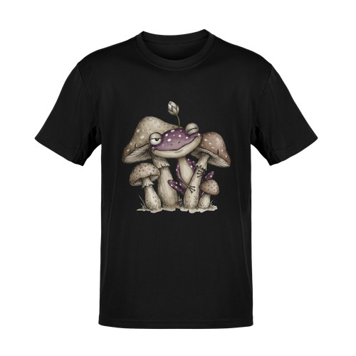 Shirt lila frosch - lila, pilze