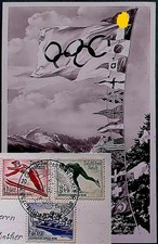 OLYMPISCHE WINTERSPIELE 1936 Garmisch-Partenkirchen  AK MiNr 600-602  SSt 1936