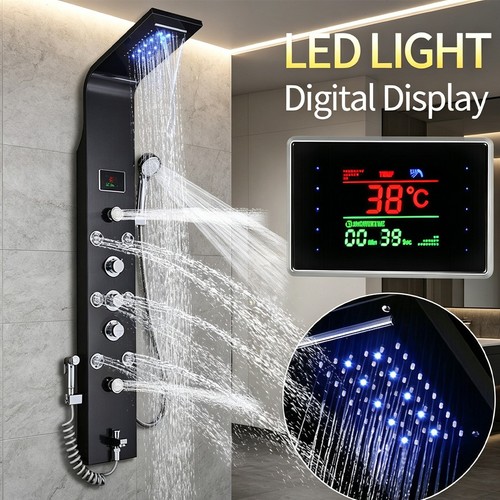 Led duschpaneel edelstahl - duschpaneel,