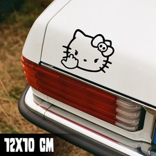 AUTO AUFKLEBER "HELLO KITTY FUCK YOU" 12X10CM FUN STICKER JDM TUNING #0253