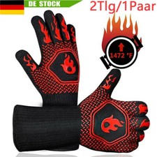 2x Grillhandschuhe Feuerfest