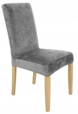 Elastischer velours stuhlhusse - elastischer, velours-stuhlhusse
