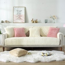 Winter Plüsch Rutschfest Sofabezüge Sofaschoner Sofaüberwurf Couchbezug Mat C5B5