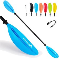 Kajakpaddel, Aluminium Paddel, Doppelpaddel mit Paddelleine
