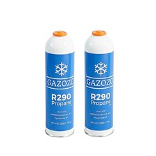 2x GAZOZO Kältemittel Propan R290 750ml / 370g für Kälte- und Klimatechnik