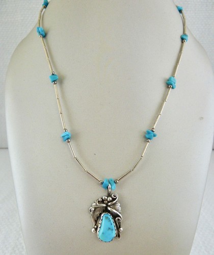 Collier silber türkis - silber,