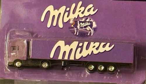 Milka werbetruck modell lkw - milka, modell-lkw