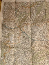 Alte Landkarte Deutsches Reich / Ungarn / 1939