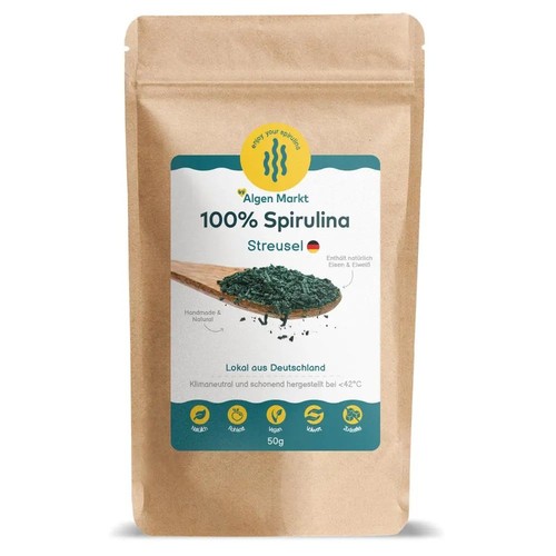 Spirulina streusel rohkost - spirulina,