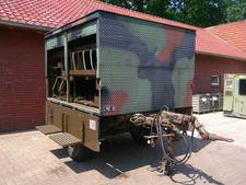 BW Anhänger Werkstattwagen 1,5t Fahrgestell Kofferaufbau Bundeswehr Druckluftgeb