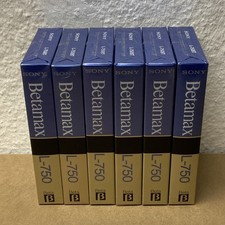 6x Sony Betamax L-750 Leer