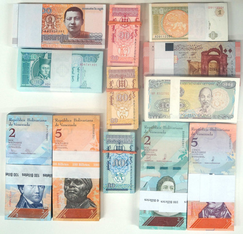 Wholesale 1200 banknoten - 1200, alle