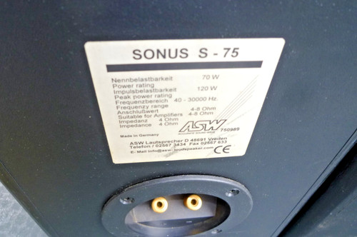 Paar asw sonus deutsches - sonus,