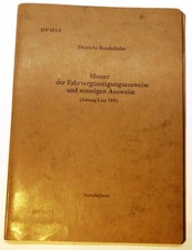 DB Deutsche Bundesbahn intern Muster der Fahrvergünstigungs u.s. Ausweise 1978