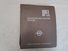 Opel Olympia bis Rekord C Ersatzteilkatalog Werkstattbuch Ersatzteile Katalog