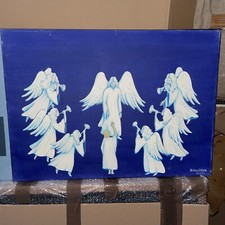 Original Gemälde Acryl Leinwand Engel