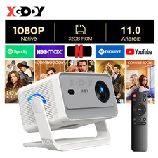 XGODY 4K Mini Beamer HD 5G WiFi Projektor Heimkino Multimediaplayer mit Leinwand