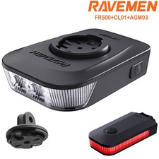 RAVEMEN FR500 Licht Für Garmin Wahoo GPS CL01 Für Fahrrad AGM03 + Gropo Adapter
