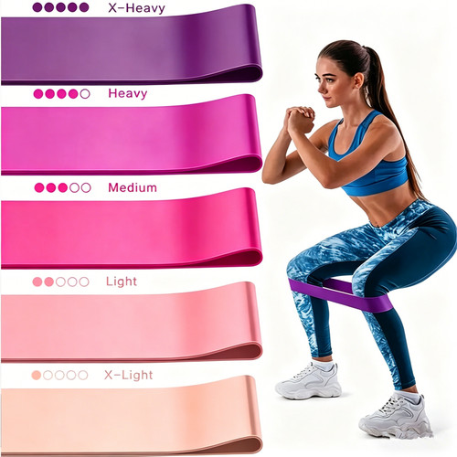 Fitnessband 5er set - fitnessband, 5er-set