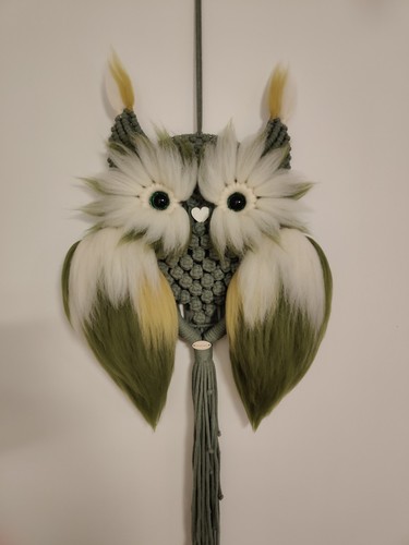 Makramee owl eule handmade - eule,